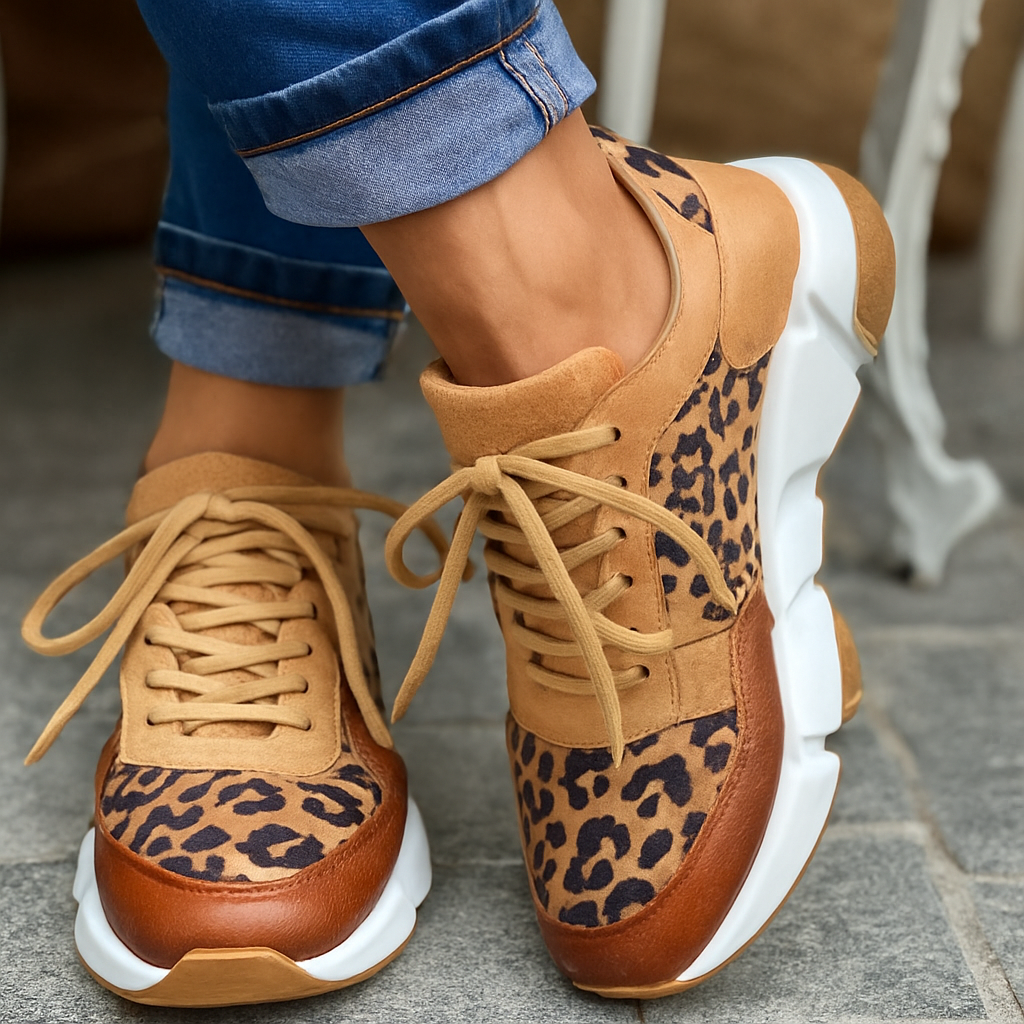 GentleStep | Orthopedic Leopard Sneakers
