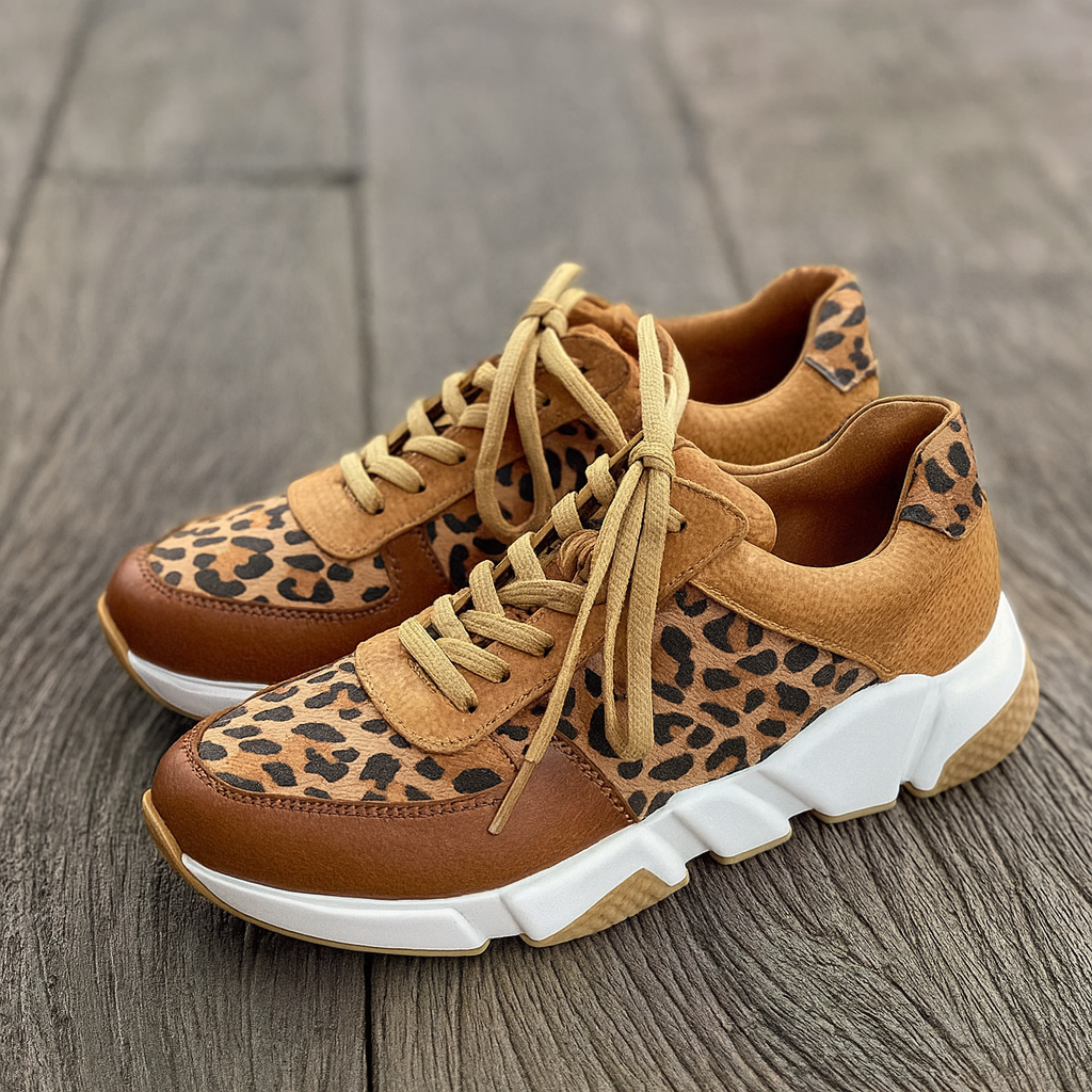 GentleStep | Orthopedic Leopard Sneakers